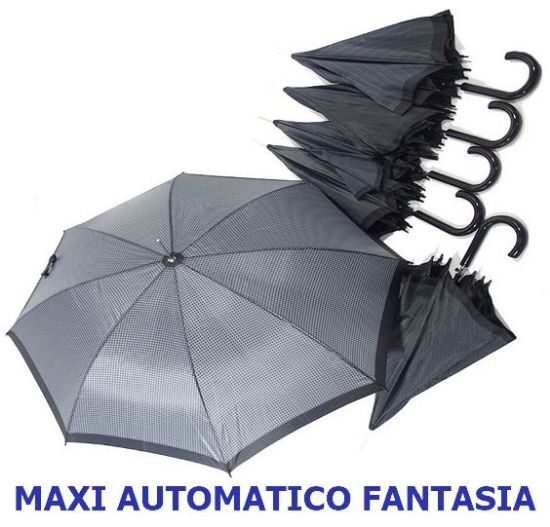Immagine di OMBRELLO MAXI 12pz UOMO AUTOMATICO FANTASIA NICHEL