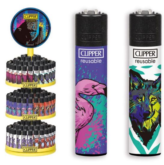 Immagine di ACCENDINO CLIPPER PIETRINA 144pz - ANIMAL FAUNA