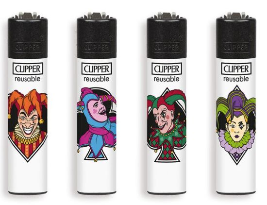 Immagine di ACCENDINO CLIPPER MINI PIETRINA 48pz POKER JOKER