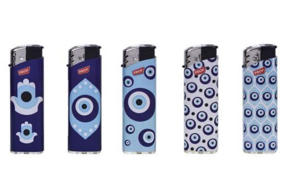 Immagine di ACCENDINO PROF ELETTRONICO 50pz EVIL EYE- RICARICABILE