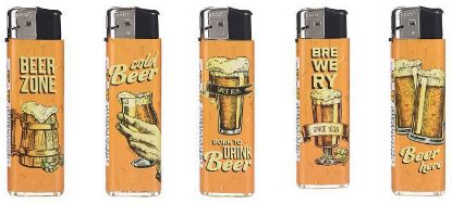 Immagine di ACCENDINO PROF ELETTRONICO 50pz BEER - RICARICABILE