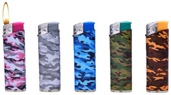 Immagine di ACCENDINO PROF ELETTRONICO 50pz CAMOUFLAGE