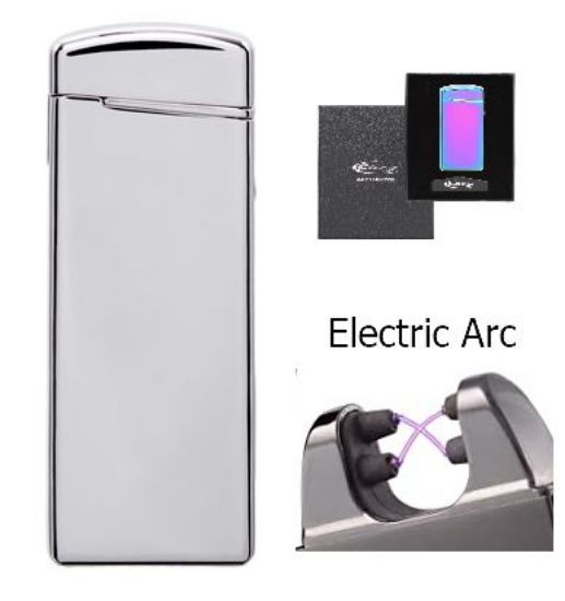 Immagine di ACCENDINO REGALO COZY SLIM USB 1pz SILVER X-ARC USB