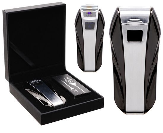Picture of ACCENDINO REGALO COZY USB 1pz CROMO BLACK X-ARC USB