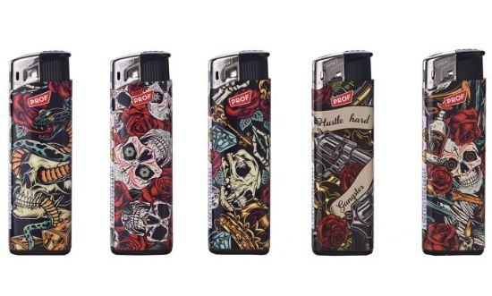 Picture of ACCENDINO PROF ELETTRONICO 50pz HARD SKULL - FIAMMA FISSA