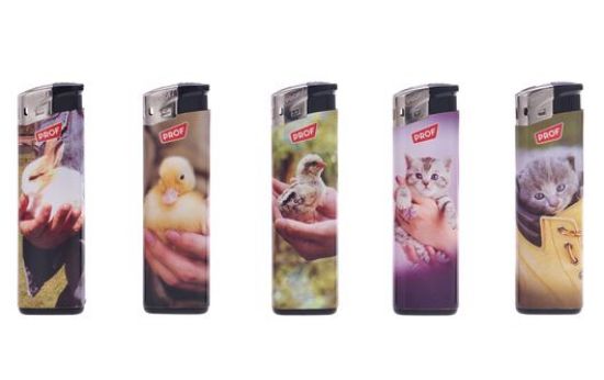 Immagine di ACCENDINO PROF ELETTRONICO 50pz BABY ANIMAL - FIAMMA FISSA