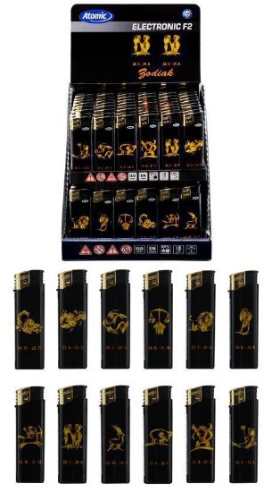 Picture of ACCENDINO ATOMIC ELETTRONICO 96pz EXPO ZODIACO GOLD