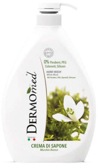 Immagine di SAPONE LIQUIDO DERMOMED 1000ml MUSCHIO BIANCO 1pz - C6