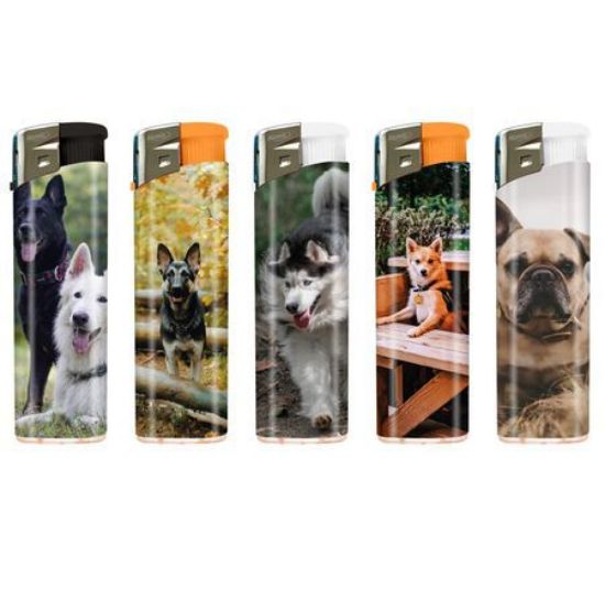 Immagine di ACCENDINO ATOMIC ELETTRONICO 50pz DOGS - RICARICABILE