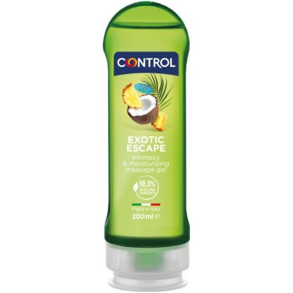 Immagine di GEL MASSAGGIO LUBRIFICANTE CONTROL 200ml 1pz GEL 2in1 EXOTIC ESCAPE