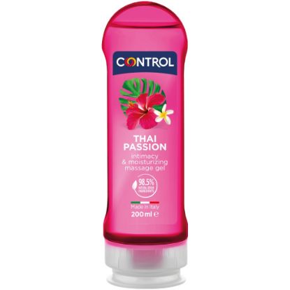 Immagine di GEL MASSAGGIO LUBRIFICANTE CONTROL 200ml 1pz GEL 2in1 THAI PASSION