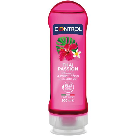 Immagine di GEL MASSAGGIO LUBRIFICANTE CONTROL 200ml 1pz GEL 2in1 THAI PASSION