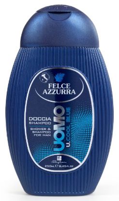 Immagine di DOCCIASCHIUMA SHAMPOO FELCE AZZURRA UOMO COOL BLUE 250ml 1pz PAGLIERI