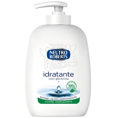 Immagine di SAPONE LIQUIDO NEUTRO ROBERTS 200ml BIANCO DOSATORE 1pz - C12