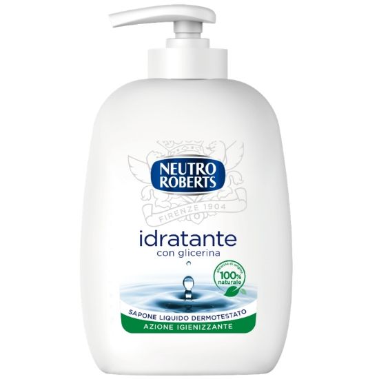 Immagine di SAPONE LIQUIDO NEUTRO ROBERTS 200ml BIANCO DOSATORE 1pz - C12