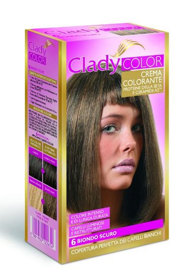 Immagine di TINTA CREMA COLORANTE CAPELLI CLADY 1pz 6 BIONDO SCURO