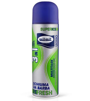 Immagine di SCHIUMA DA BARBA MILMIL 300ml REFRESH 3/1 1pz