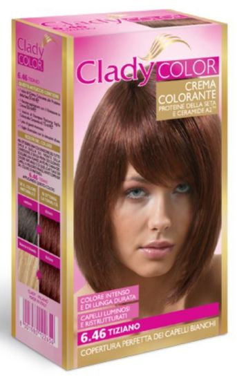 Immagine di TINTA CREMA COLORANTE CAPELLI CLADY 1pz 6.46 ROSSO TIZIANO