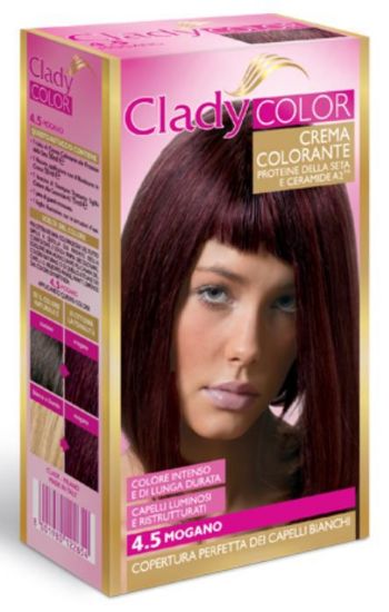 Immagine di TINTA CREMA COLORANTE CAPELLI CLADY 1pz 4.5 MOGANO