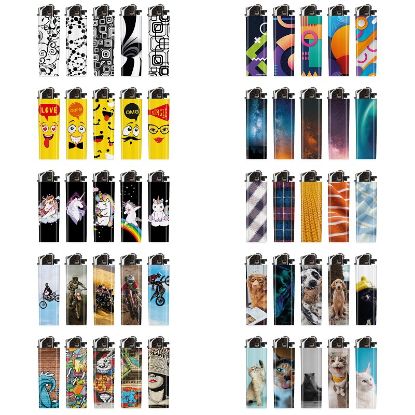 Immagine di ACCENDINO ATOMIC PIETRINA 500pz DECORATI ASSORTITI