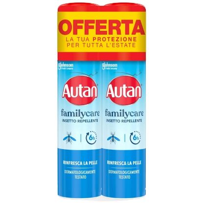 Picture of ANTIZANZARE AUTAN FAMILY CARE SPRAY 2x100ml 1pz PROMO BIPACCO *