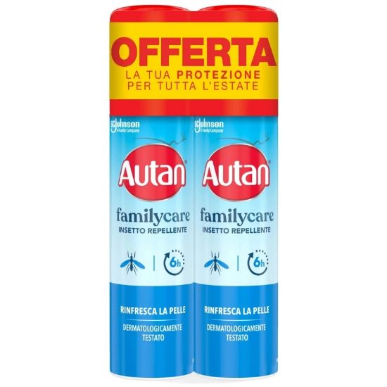 Picture of ANTIZANZARE AUTAN FAMILY CARE SPRAY 2x100ml 1pz PROMO BIPACCO *