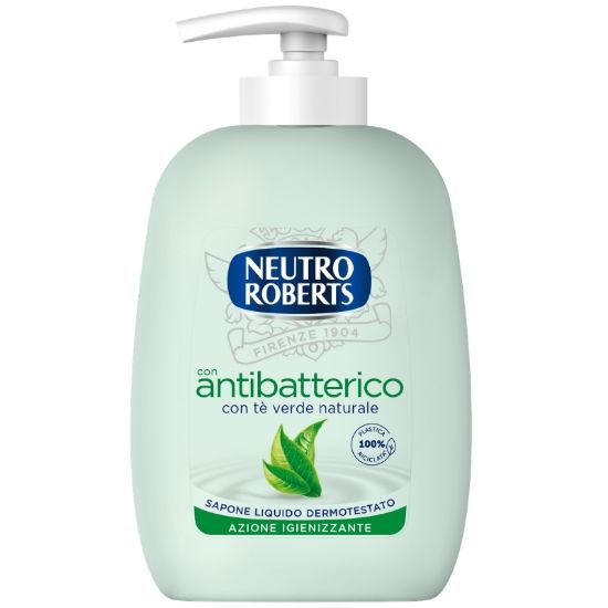 Immagine di SAPONE LIQUIDO NEUTRO ROBERTS 300ml VERDE DOSATORE 1pz - C12