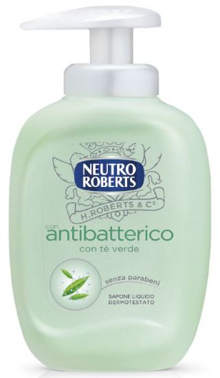 Immagine di SAPONE LIQUIDO NEUTRO ROBERTS 300ml VERDE DOSATORE 1pz - C12