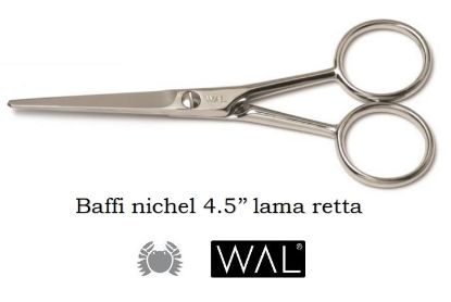 Immagine di FORBICE BAFFI NICHEL 618 4,5'' RETTA 1pz WAL