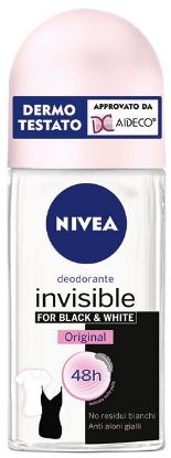 Immagine di DEODORANTE NIVEA ROLL-ON BLACK WHITE 50ml DONNA