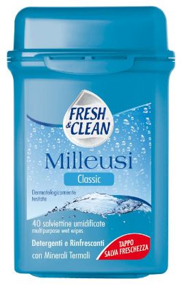 Immagine di SALVIETTE FRESH CLEAN TRAVEL CLASSIC 40pz MILLEUSI CONF.RIGIDA