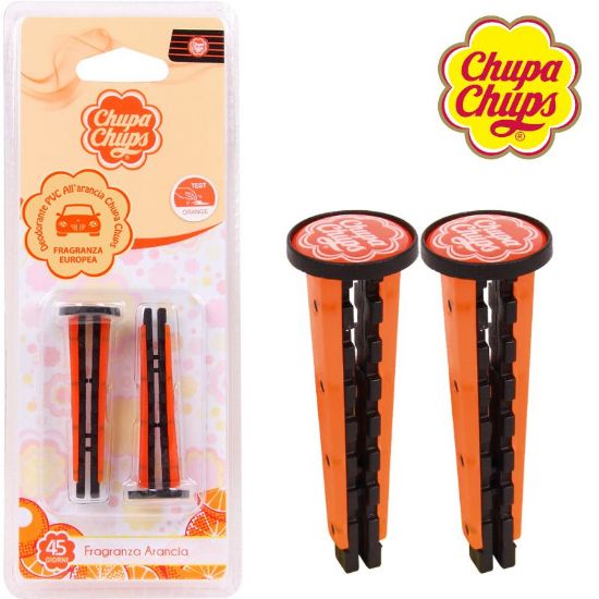 Immagine di DEODORANTE AUTO CHUPA CHUPS CLIPS 1pz 5ml ARANCIA