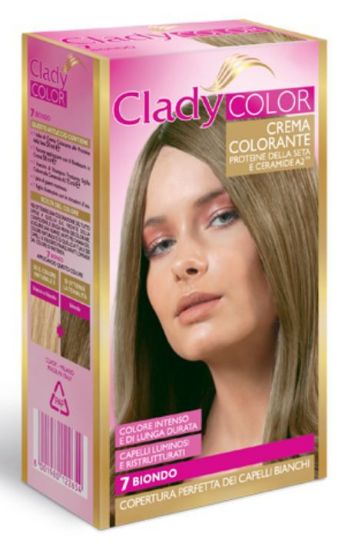 Immagine di TINTA CREMA COLORANTE CAPELLI CLADY 1pz 7 BIONDO