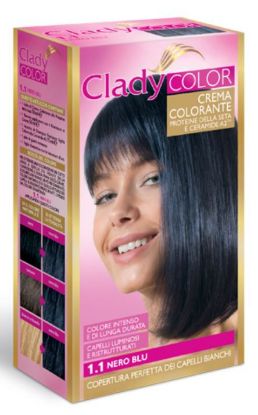 Immagine di TINTA CREMA COLORANTE CAPELLI CLADY 1pz 1.1 NERO BLU