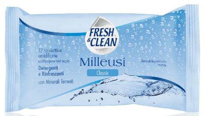 Immagine di SALVIETTE FRESH CLEAN POCKET CLASSIC 12 salviette MILLEUSI