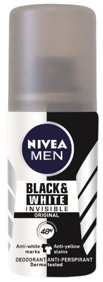 Immagine di DEODORANTE NIVEA MINI B&W SPRAY 35ml MEN - TRAVEL