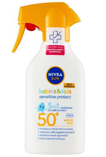 Immagine di SOLARI NIVEA KIDS TRIGGER 270ml FP50+  SENSITIVE PROTECT