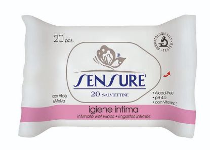 Immagine di SALVIETTE SENSURE' AZZURRE 20pz IGIENE INTIMA