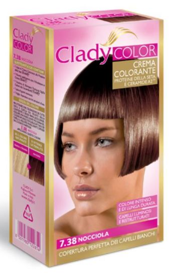 Immagine di TINTA CREMA COLORANTE CAPELLI CLADY 1pz 7.38 NOCCIOLA