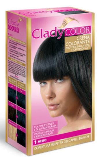 Immagine di TINTA CREMA COLORANTE CAPELLI CLADY 1pz 1 NERO