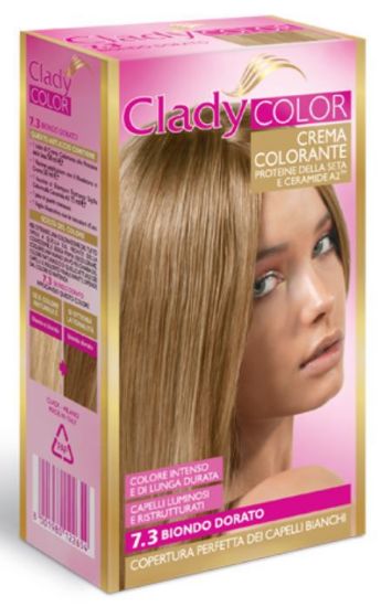 Immagine di TINTA CREMA COLORANTE CAPELLI CLADY 1pz 7.3 BIONDO DORATO