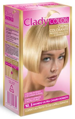 Immagine di TINTA CREMA COLORANTE CAPELLI CLADY 1pz 10.3 BIONDO ULTRA CHIARO DORATO