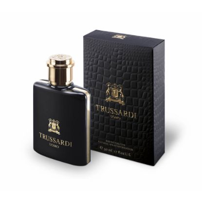 Immagine di PROFUMO TRUSSARDI UOMO edt vap  50ml NERO LOGO ORO