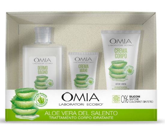 Immagine di COFANETTO OMIA ECO CESTINO 3pz ALOE SALENTO C6