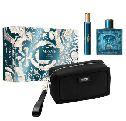 Picture of COFANETTO VERSACE 100 ml + DOCCIASCHIUMA 100ml + TROUSSE 1pz EROS HOMME