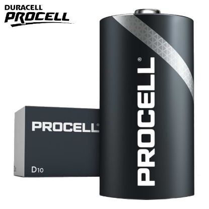 Immagine di BATTERIE DURACELL PROCELL D TORCIA MN1300 1.5v 10pz