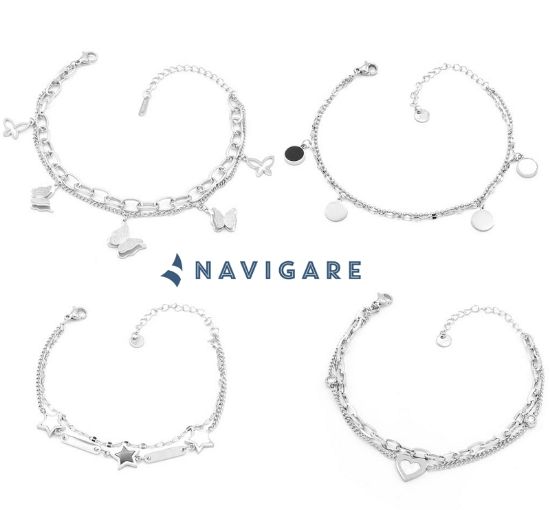 Immagine di BRACCIALE DONNA NAVIGARE 4pz + SCATOLA REGALO (promo senza sacchetto)