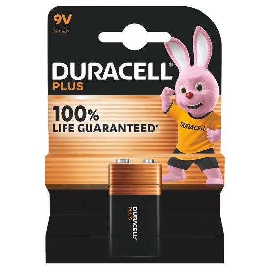 Immagine di BATTERIE DURACELL PLUS 9v TRANSISTOR MN1604 1pz PLUS POWER