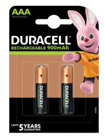 Immagine di BATTERIE RICARICABILI DURACELL MINISTILO 1.2v 2x 1pz 900mAh PRECARICATA