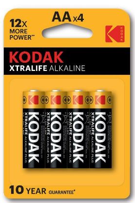 Immagine di BATTERIE KODAK ALKALINE XTRALIFE AA STILO 1.5v 4x 1pz